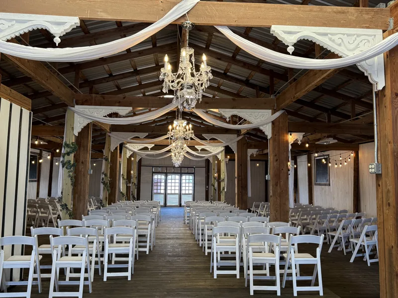 The lounge with chandeliers and cowhide